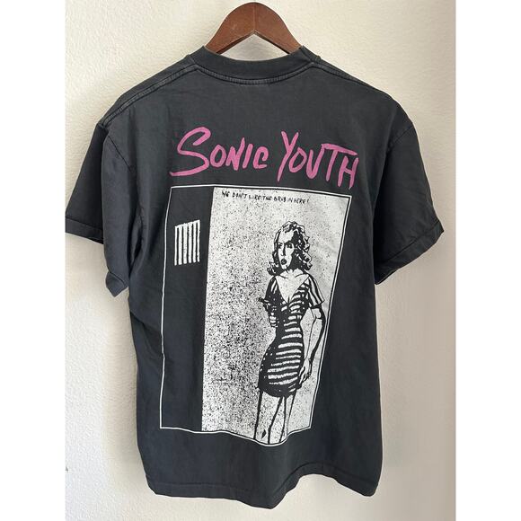 Sonic Youth "We Don't Like the Grub in Here" Vintage Reprint Single Stitch - Picture 3 of 6